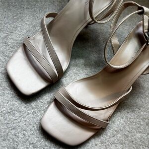 Chic Nude Strappy Heels